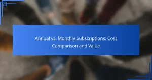 Annual vs. Monthly Subscriptions: Cost Comparison and Value