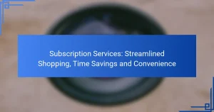 Subscription Services: Streamlined Shopping, Time Savings and Convenience